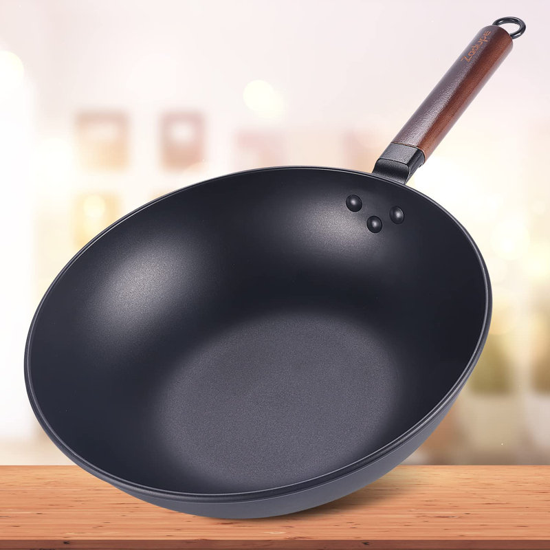 Hatton Mogul Nonstick Wok PanPan Chinese Traditional Stir Fry Pan